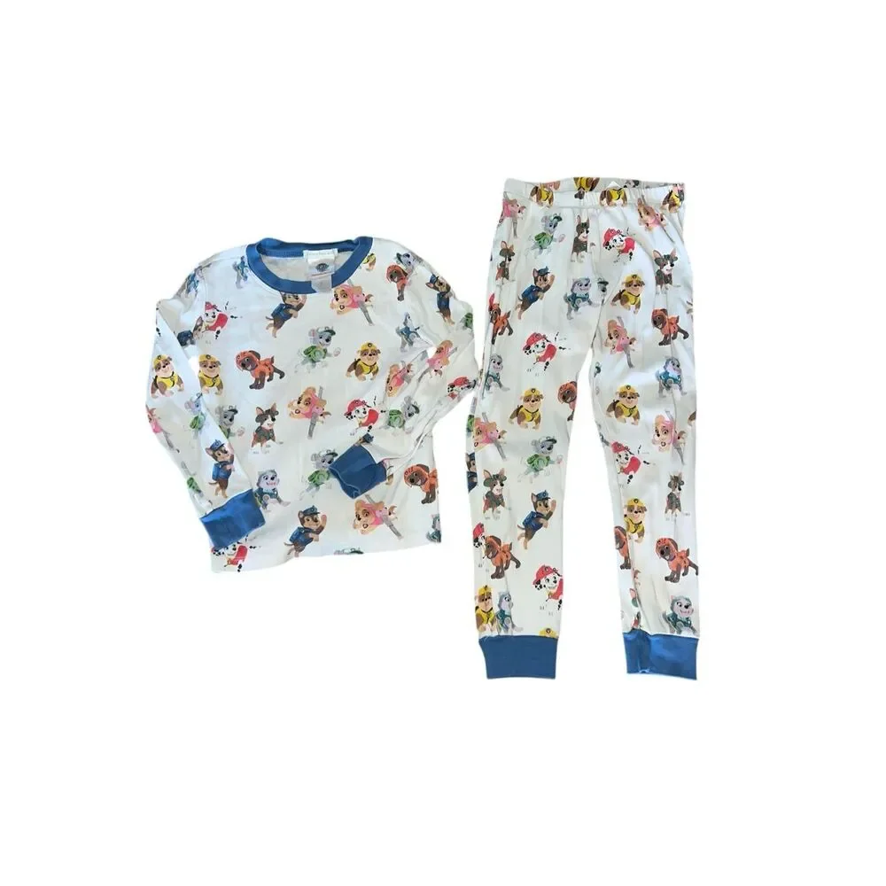 Pottery Barn Kids PAW PAW Patrol Nickelodeon Organic Cotton Pajama Set size 6 - Picture 3 of 6